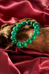 Close-up of exquisite turquoise bracelet