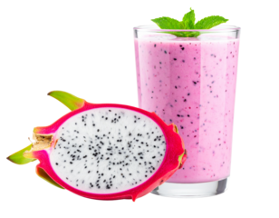 Tropical Dragon Fruit Smoothie with Fresh Mint PNG