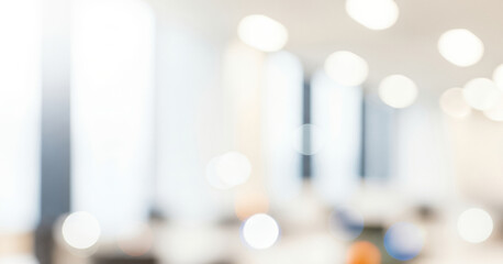 Blurred interior with bokeh lights creates a soft and abstract background effect, offering a dreamy, warm, and modern atmosphere suitable for creative designs.