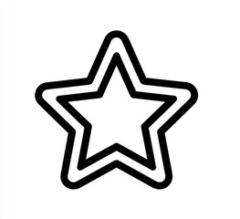 Simple black outline star graphic (1)