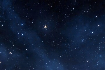 Fototapeta premium Deep space, countless stars, a brilliant star, cosmic expanse