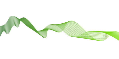 Abstract green waves background,Abstract green wavy lines. Colorful vector background.green wave melody lines on white background,Abstract green wave lines pattern background. green wave lines frame,