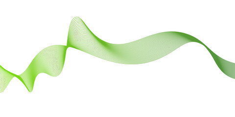 Abstract green waves background,Abstract green wavy lines. Colorful vector background.green wave melody lines on white background,Abstract green wave lines pattern background. green wave lines frame,