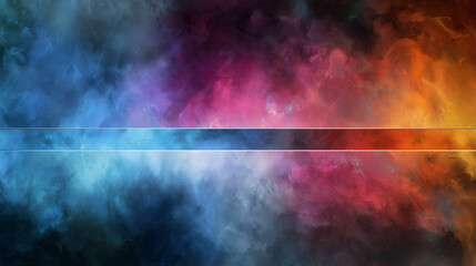 Abstract colorful background with horizontal lines and gradient smoke effect texture design art