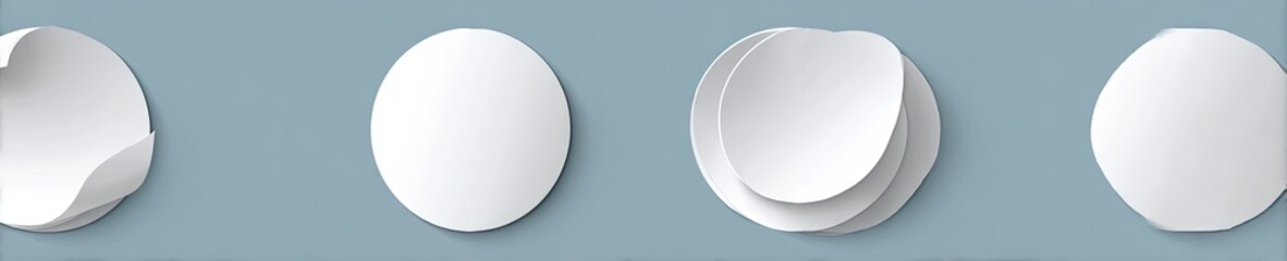 Abstract Oval Shapes, Layered and Textured