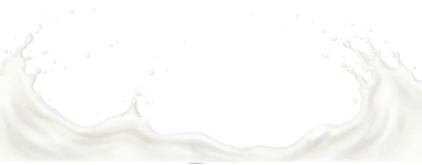 Fototapete Milchshake White milk splash wave  © Tiwawat