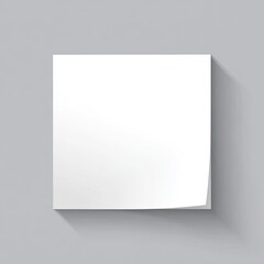 Blank square sticky note