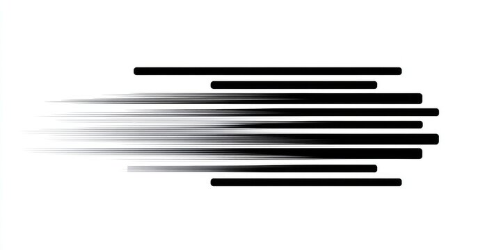 Abstract graphic of horizontal lines with motion blur