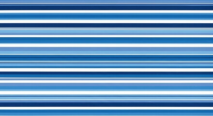 Simple Horizontal Stripes in Shades of Blue and White
