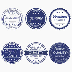 Fototapeta premium Original brand, best quality, best choice, guaranteed, logo award vector art illustrator. eps