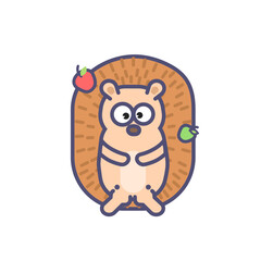 Porcupine vector illustration