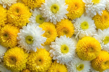 Fototapeta premium Bright yellow floral background with open copy space suitable for advertising templates branding visuals greeting cards promotional posters social media banners and creative projects presenting