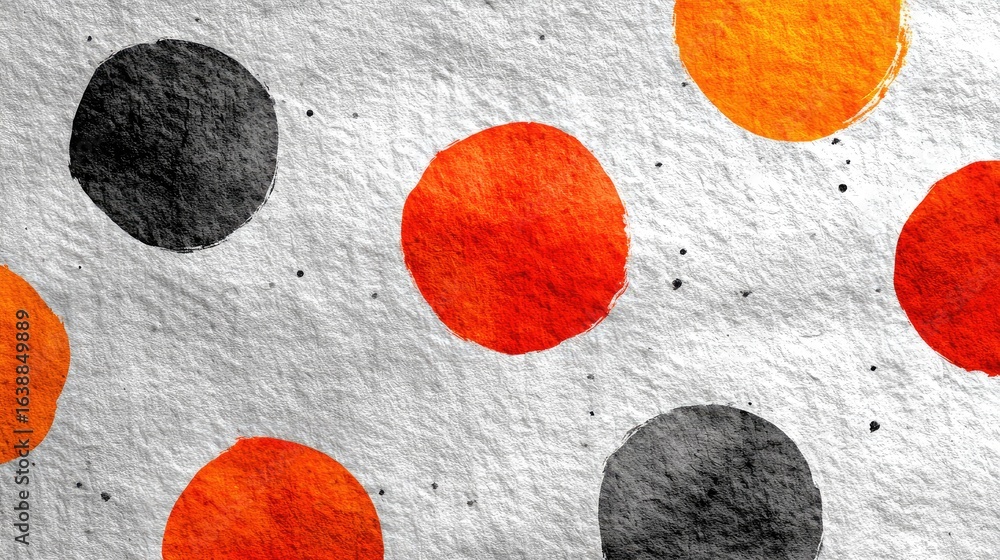 Poster abstract colorful circles pattern