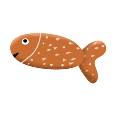 Orange fish illustration
