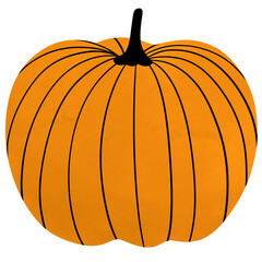 Cute Halloween pumpkin illustration.