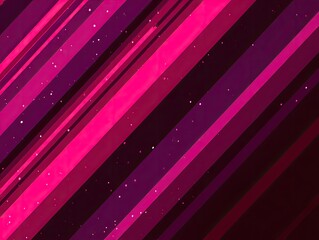 Diagonal stripes of deep pink and dark purple, overlaid with subtle sparkle