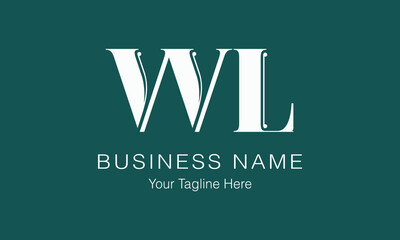 WL W wl initial logo | initial based abstract modern minimal creative logo, vector template image. luxury logotype logo, real estate homie logo. typography logo. initials logo