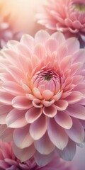Obraz premium Delicate pink flower petals unfolding in soft focus with intricate details and subtle colors