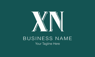 XN X xn initial logo | initial based abstract modern minimal creative logo, vector template image. luxury logotype logo, real estate homie logo. typography logo. initials logo