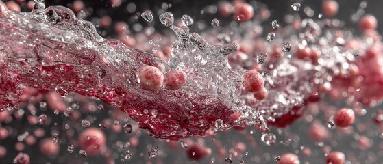 Abstract Pink Cluster