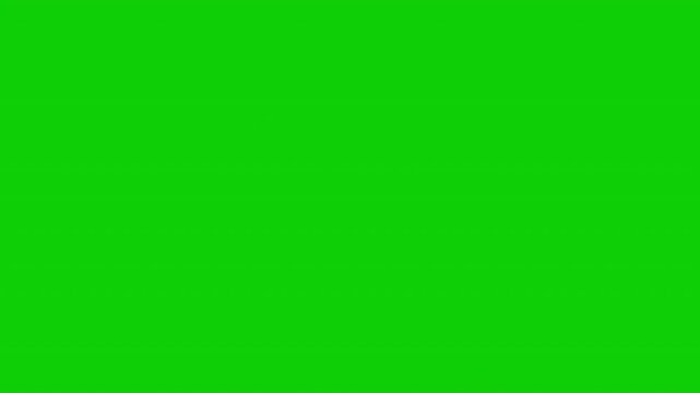 321 go text animation on green background. 321 text sign animated with alpha channel.