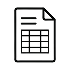 Spreadsheet Icon for Data Management and Organization