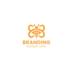 Honey Bee modern business logo 