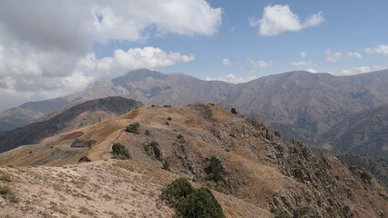 Arid Mountain Landscape of the Chimgan Range, Uzbekistan