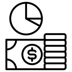 Budget Outline Icon