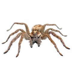 Fototapeta premium Detailed Close-Up of a Spider with Brown and Tan Coloring