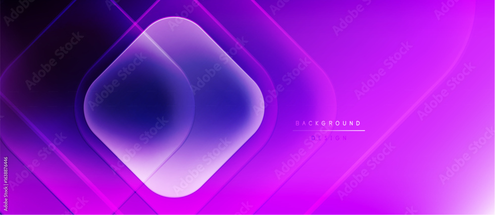 Poster abstract gradients create dynamic layers. geometric shapes overlap, forming modern design. vibrant p