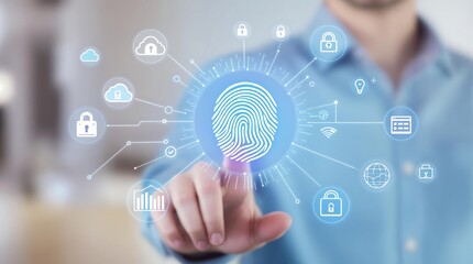 Fingerprint scanning technology for secure access and biometric authentication system use