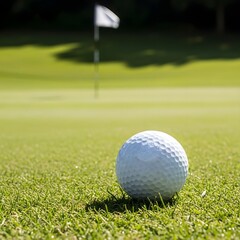 Obraz premium golf ball on green grass