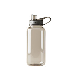 Isolated 3D Realistic Water Bottle on Transparent Background for Drink and Hydration