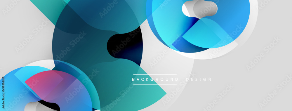 Poster abstract fluid shapes, blue, teal, white. modern design elements create dynamic composition. minimal