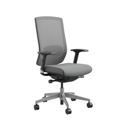 Isolated Modern Gray Office Chair Illustration With Transparent Background