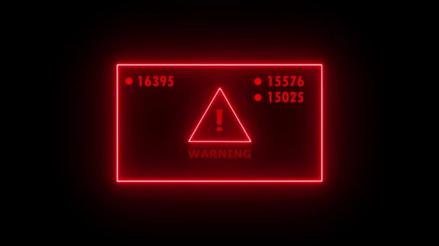 Warning security breach computer hacking warning message. Hacked alert Warning sign. Virus code software hack concept. Warning Alert Message. - Powered by Adobe