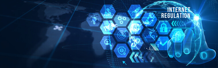 Regulation Compliance Rules Law Standard Business Technology concept. 3d illustration