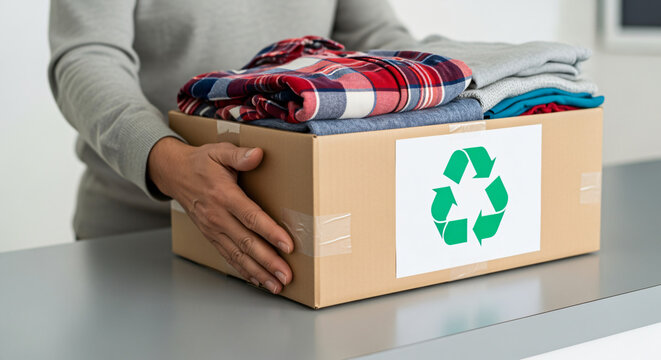 Clothing Donation Box - Recycling and Sustainability