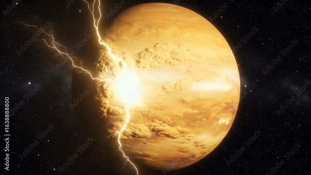 Poster celestial event captured in cgi animation