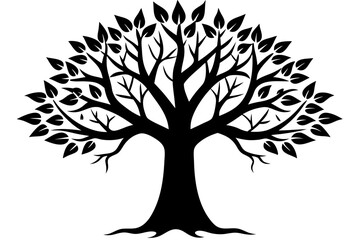 Obraz premium Vector illustration of a tree