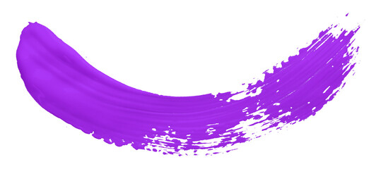 Purple brush isolated on transparent background