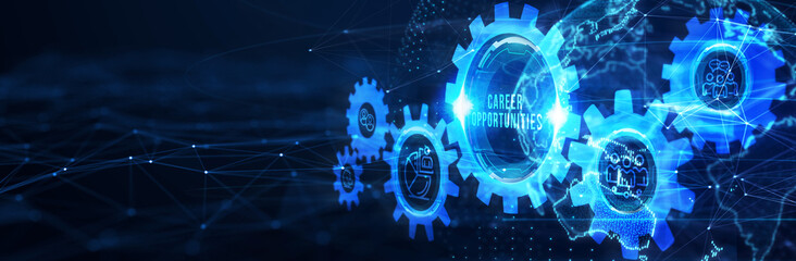 CAREER OPPORTUNITIES. Business, Technology, Internet and network concept. 3d illustration