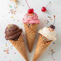 ice cream cones