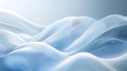 Obraz premium Abstract Blue Wave Background Digital Art Modern Design