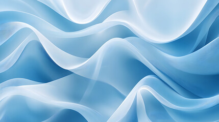 Obraz premium Abstract Blue Wave Background Soft Flowing Fabric Texture