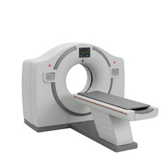 Realistic CT Scanner Isolated On Transparent Background Detailed Medical Machine