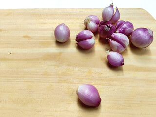 Fresh Shallots, A Full Frame of Culinary Ingredients