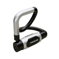 U Lock Silver And Black Premium Isolated Object On Transparent Background