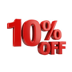 3D Discount Percentage Symbol - Sale, Promotion and Marketing Offer